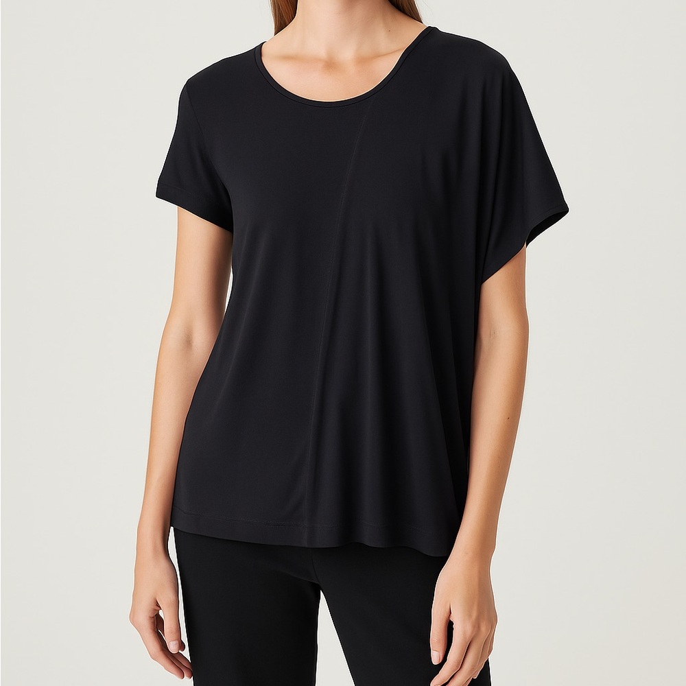 Club Monaco Women’s Top XS/Small Silk Blend Dolman Batwing Asymmetrical Luxury